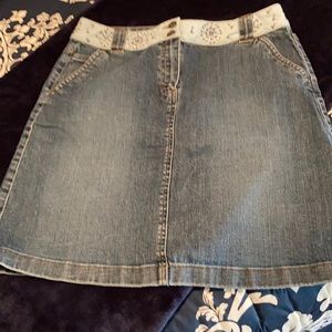 Blue jean skirt